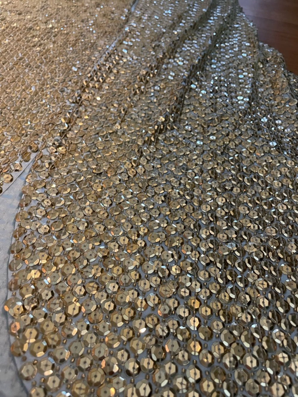 Jovani Sequin Gown, vintage, glamorous XS  Hollywood Halter flaws* - Picture 5 of 17